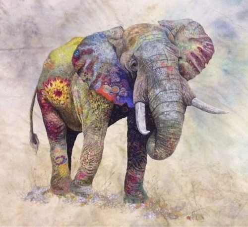 Elefante motivo punto - motivo,