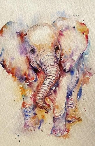 Elefante motivo punto - (6),