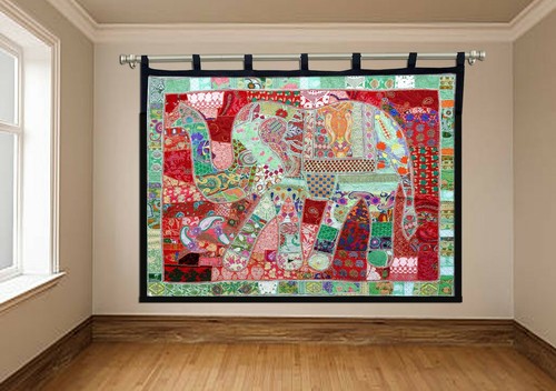 Elefante appeso parete - elefante,