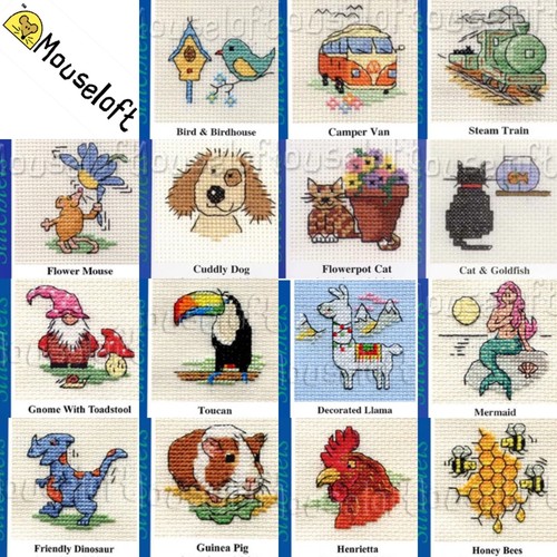 Kit punto croce mouseloft - croce,