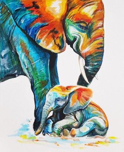 Elefante motivo punto - (9),