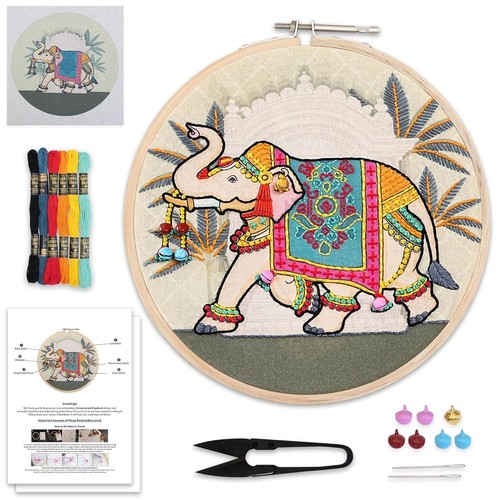 Kit ricamo mano elefante - mano,