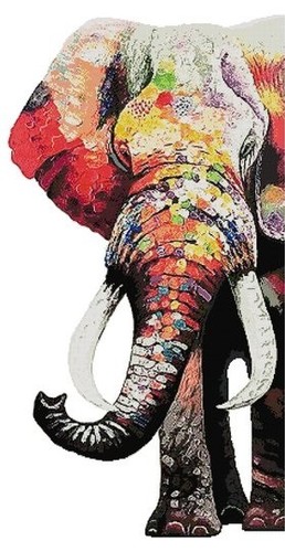 Elefante motivo punto - elefante,